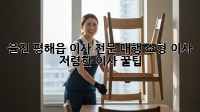 울진 평해읍 이사 전문 대행: 소형 이사 & 저렴한 이사 꿀팁! ✨